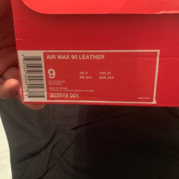 Nike Air max 90 size 9 black brand new - Picture 4 of 4